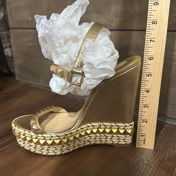 Christian Louboutin Cataclou 140 Calf Lame/Rope - Picture 10 of 13